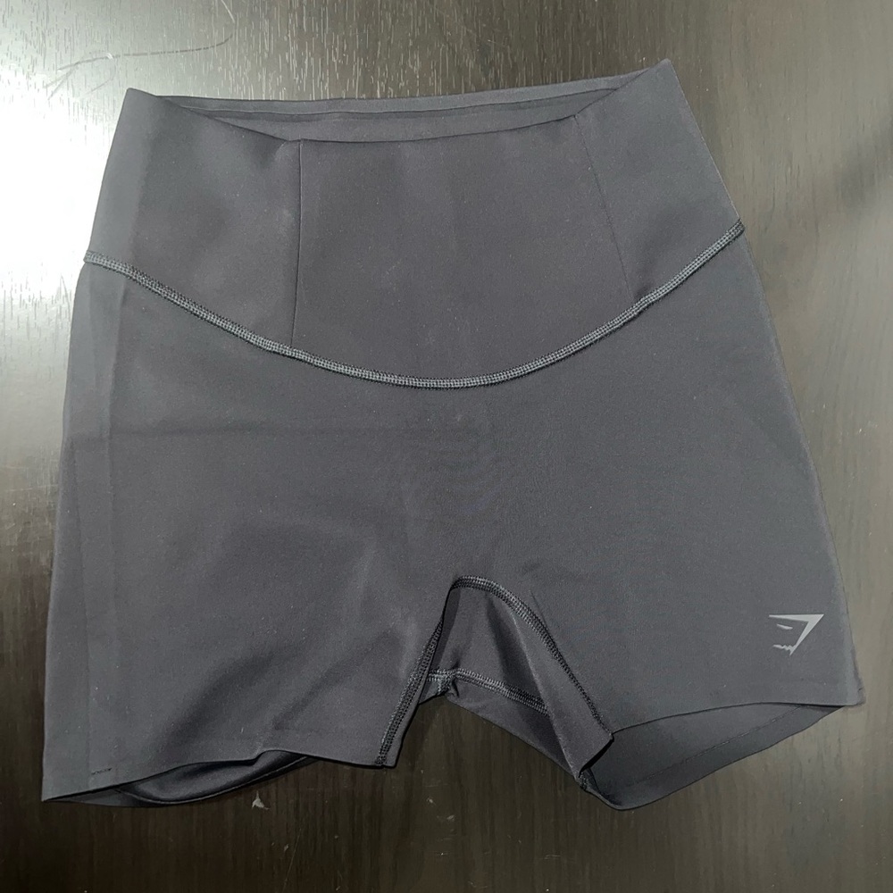 Authentic High Waisted Black Gymshark Women’s Studio Biker Shorts Size Small